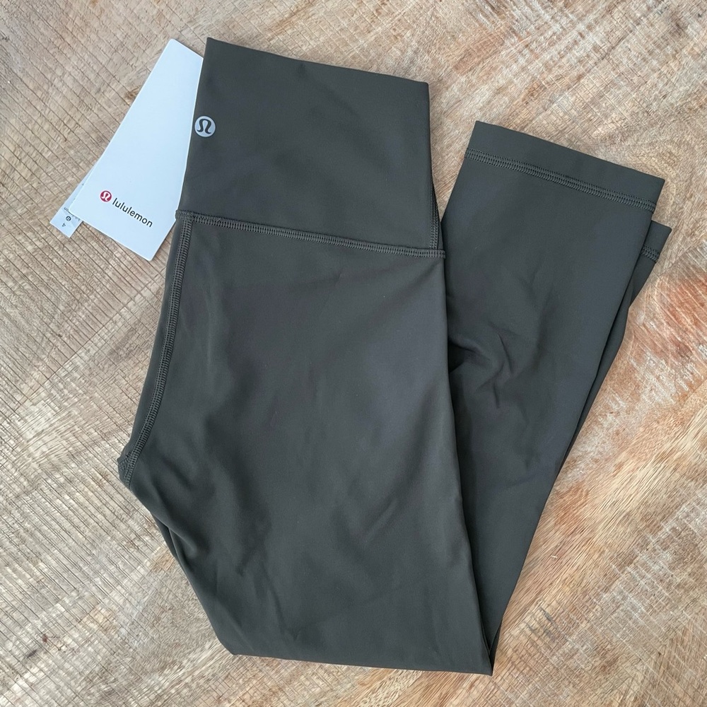 lululemon Wunder Under Crop (High-Rise) *Full-On Luxtreme 21" Dark Olive